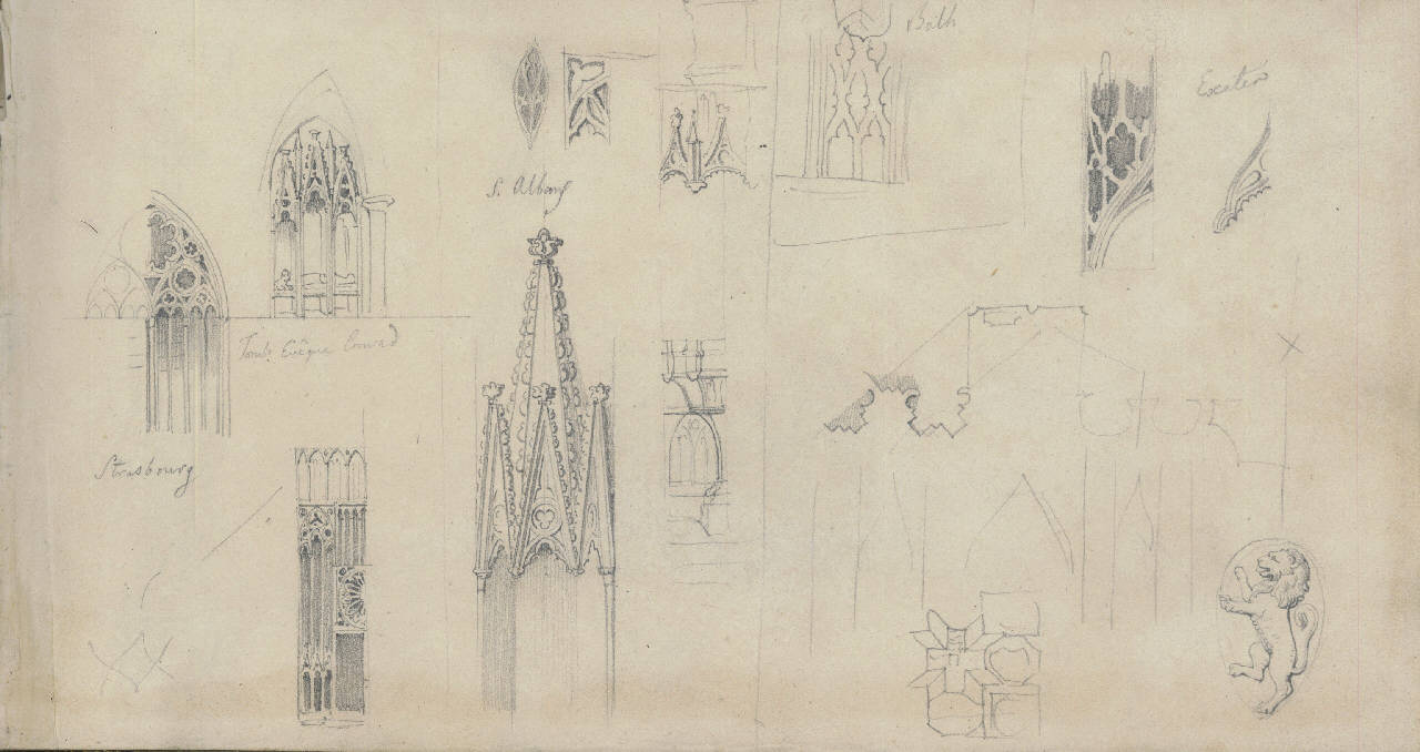 Strasbourg, architettura (disegno) di Bisi, Luigi (ca 1833 - ca 1833)