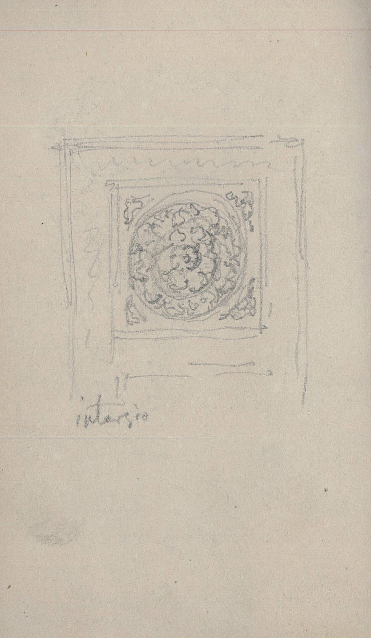 San Miniato, sotterraneo., architettura (disegno) di Bisi, Luigi (ca 1875 - ca 1875)