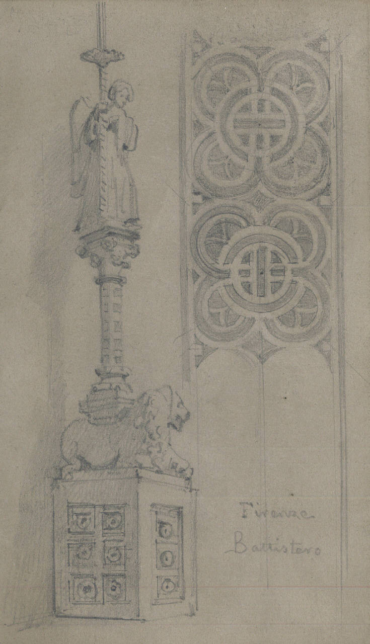 Firenze. Battistero (disegno) di Bisi, Luigi (ca 1875 - ca 1875)