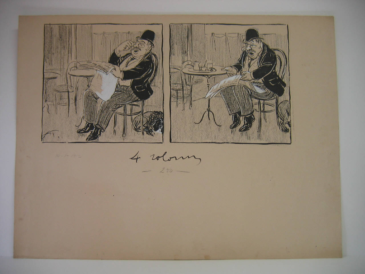 Le sorprese di uno stesso numero di giornale (disegno) di Mazza, Aldo (1912/01/14 - )
