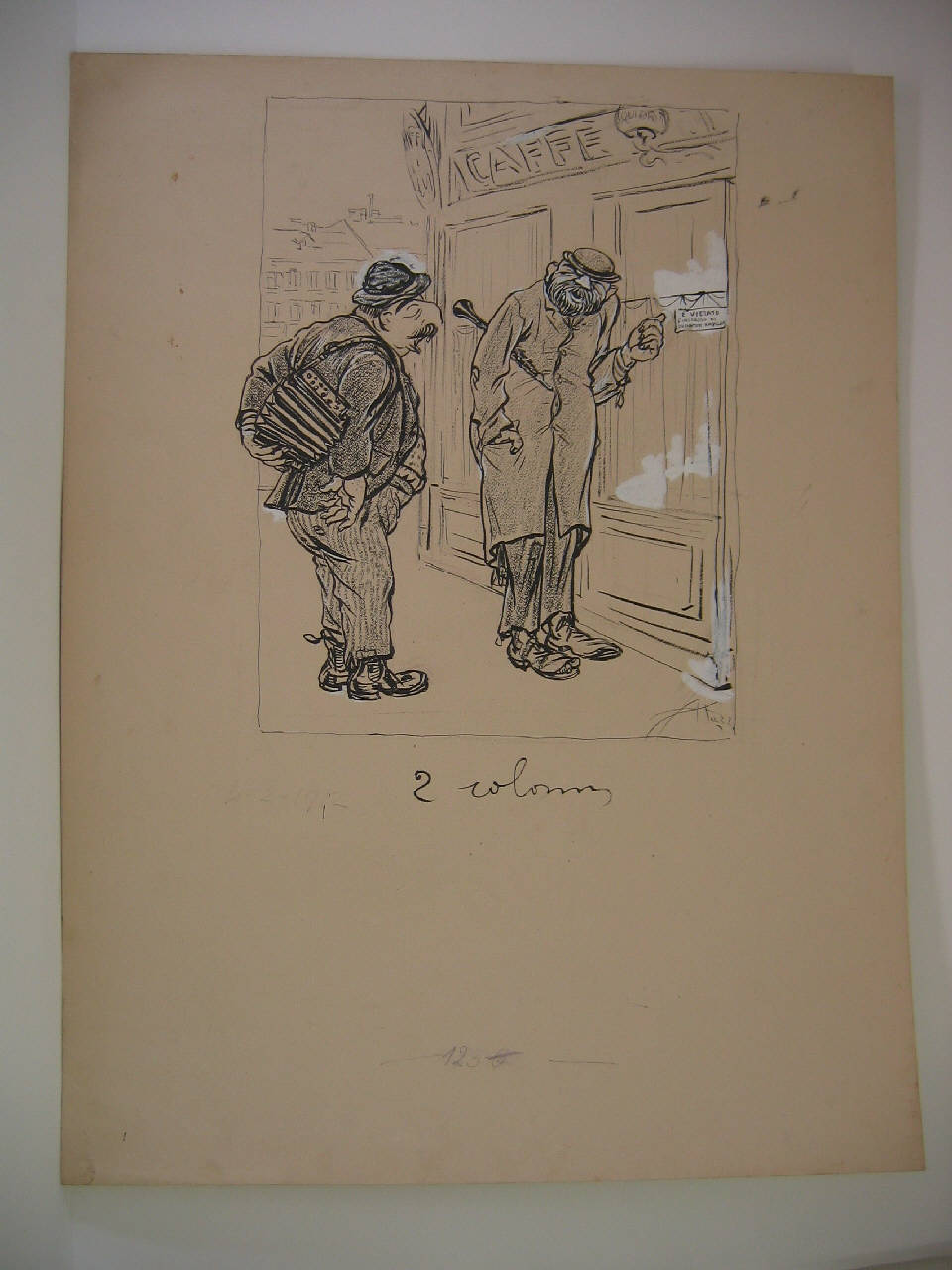 Il programma fiscale del sindaco e dell'assessore per le finanze (disegno) di Mazza, Aldo (1912/02/04 - )