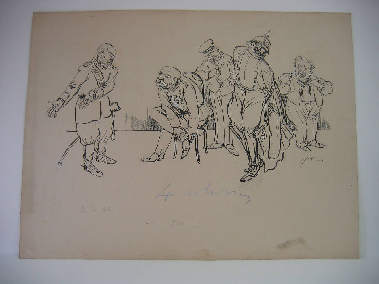 Il passo delle potenze a Costantinopoli (disegno) di Mazza, Aldo (1912/04/14 - )