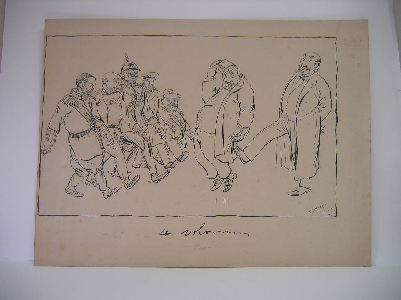 Il "passo"delle potenze. (disegno) di Mazza, Aldo (1912/04/21 - )