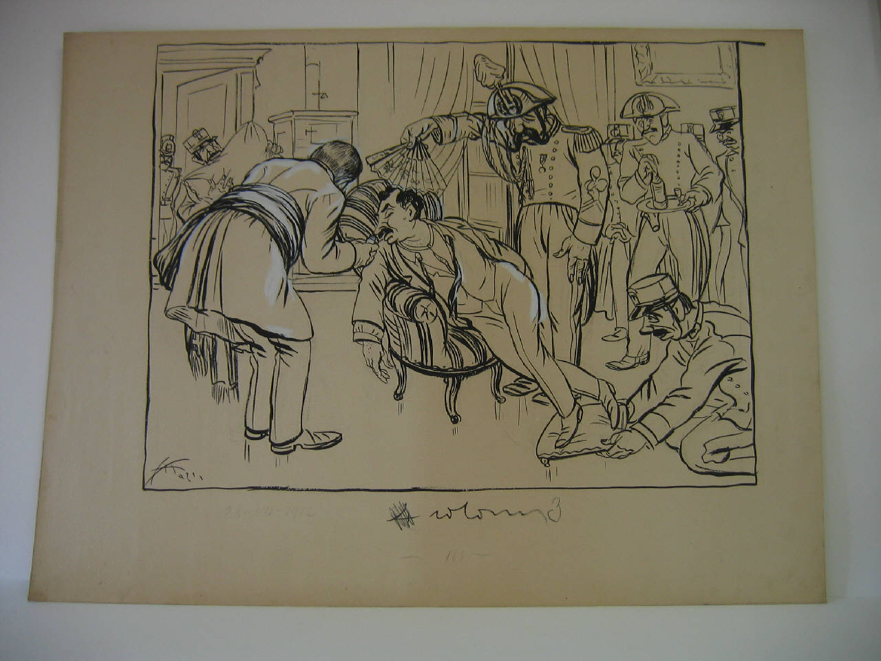 S. E. Pavia calunniato (disegno) di Mazza, Aldo (1912/07/28 - )