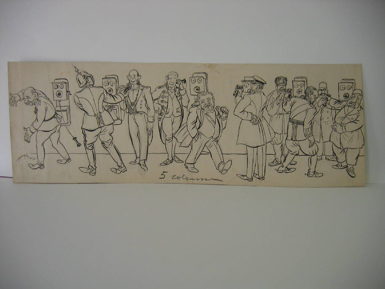 L'effetto del discorso di Giolitti sui potentati d'Europa. (disegno) di Mazza, Aldo (1911/10/15 - )