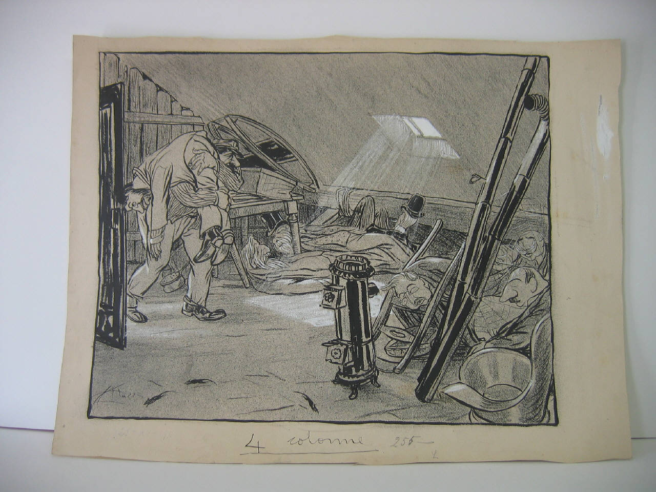In soffitta. (disegno) di Mazza, Aldo (1911/12/25 - )