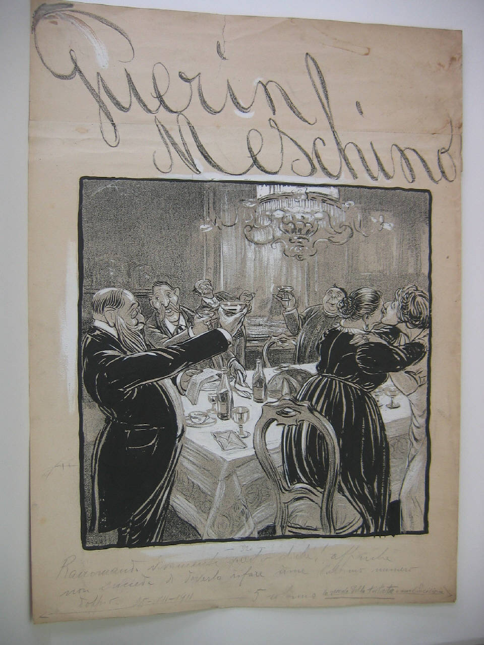 La lettera del soldato. (disegno) di Mazza, Aldo (1911/12/25 - )