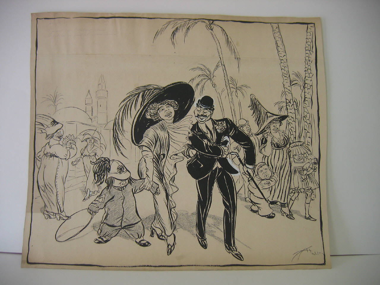 Anno 1912 - La moda a Tripoli. (disegno) di Mazza, Aldo (1911/12/31 - )