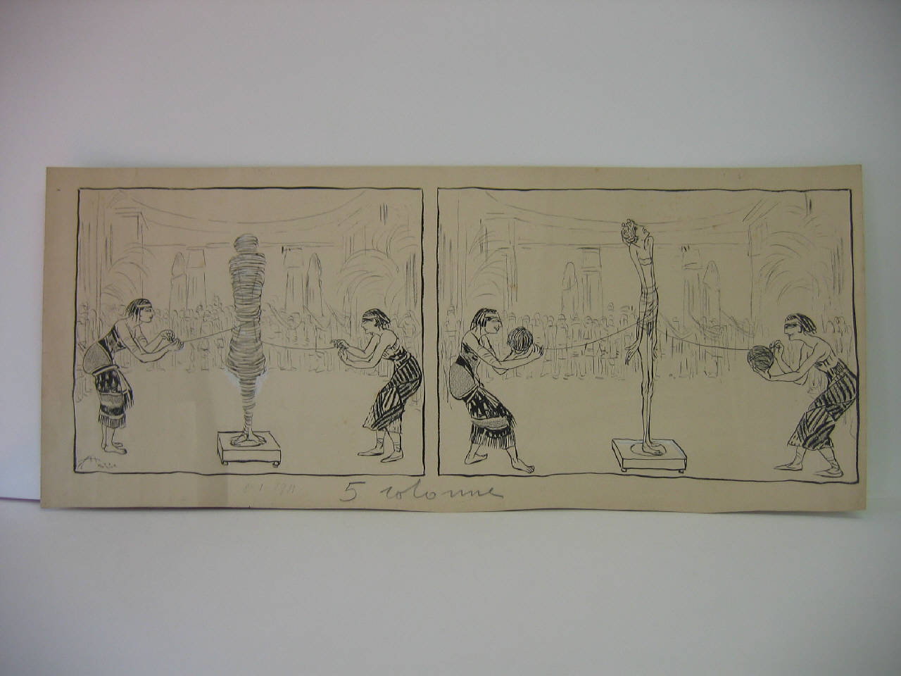 ALLA SCALA-IL BALLO CLEOPATRA. (disegno) di Mazza, Aldo (1911/01/08 - )