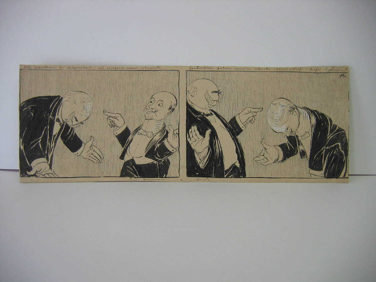 L'invito del sindaco Ponti per la commemorazione di Carducci. (disegno) di Mazza, Aldo (1907/03/10 - )