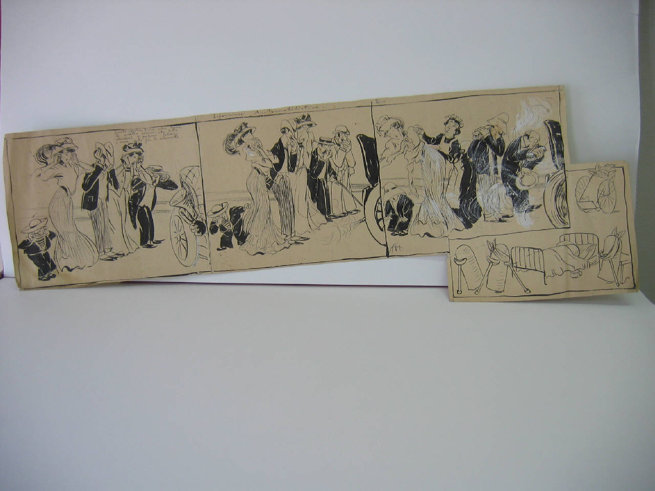 L'esposizione cicloautomobilistica. (disegno) di Mazza, Aldo (1907/05/19 - )