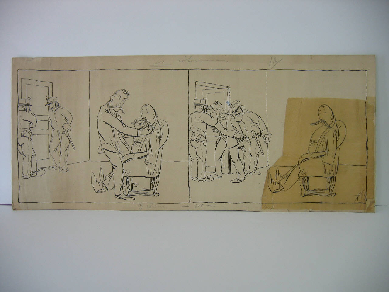 La prigionia di Nasi. (disegno) di Mazza, Aldo (1907/07/28 - )