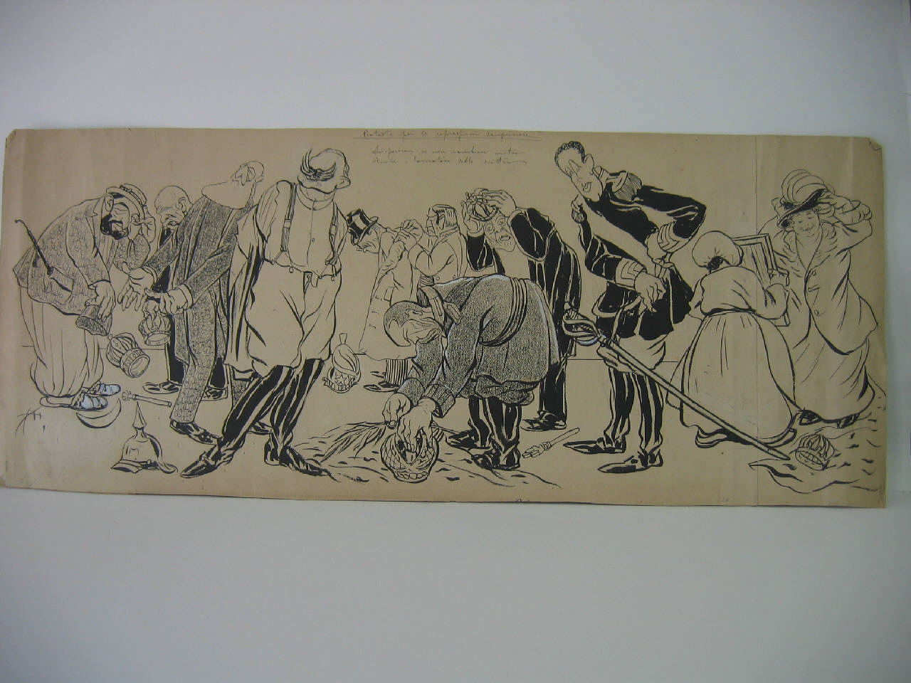 Proteste per le repressioni sanguinose. (disegno) di Mazza, Aldo (1908/02/09 - )