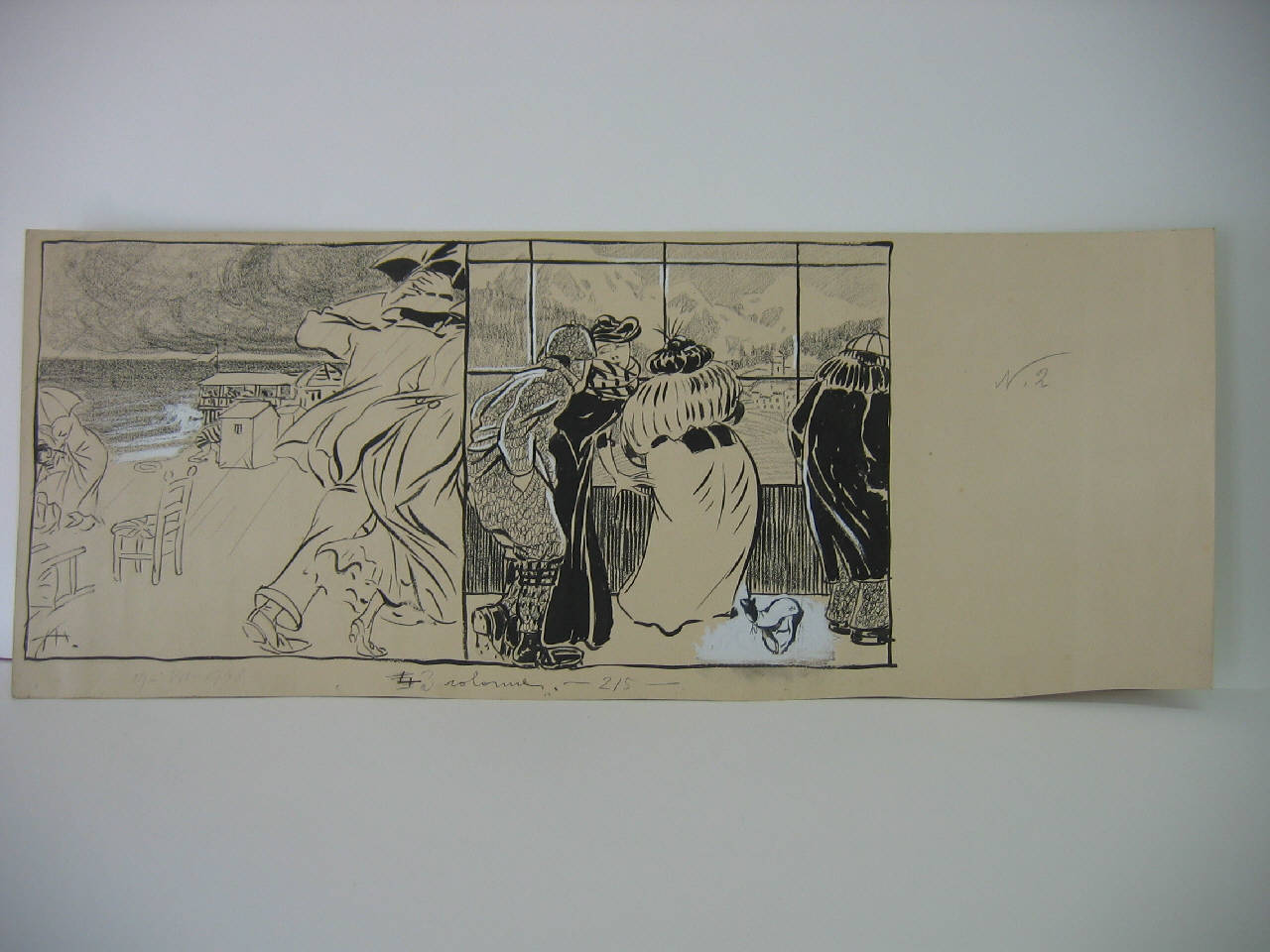 STAGIONE ESTIVA mare - montagna. (disegno) di Mazza, Aldo (1908/07/19 - )