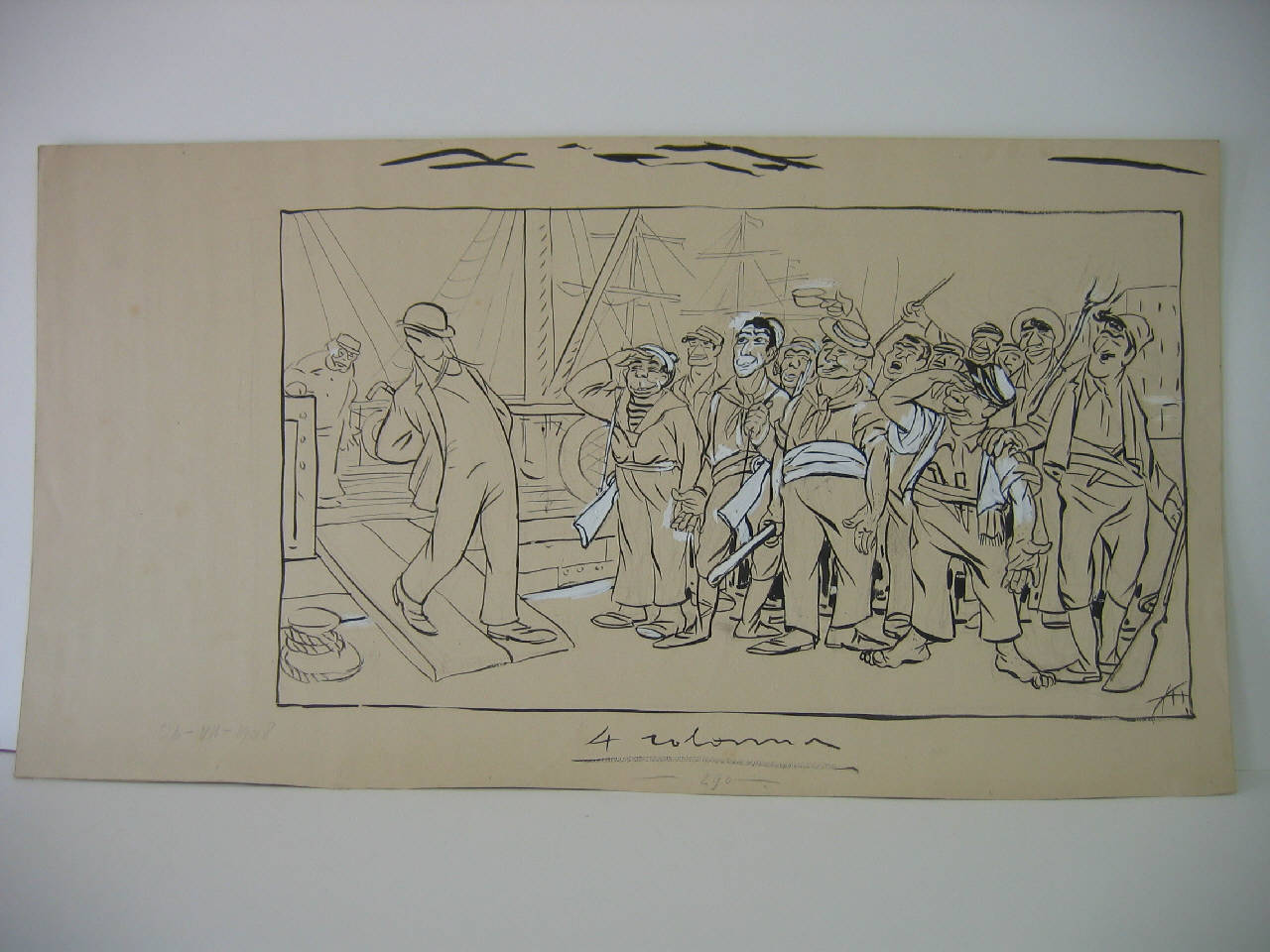 I PICCIOTTI DEL 1908. (disegno) di Mazza, Aldo (1908/07/26 - )