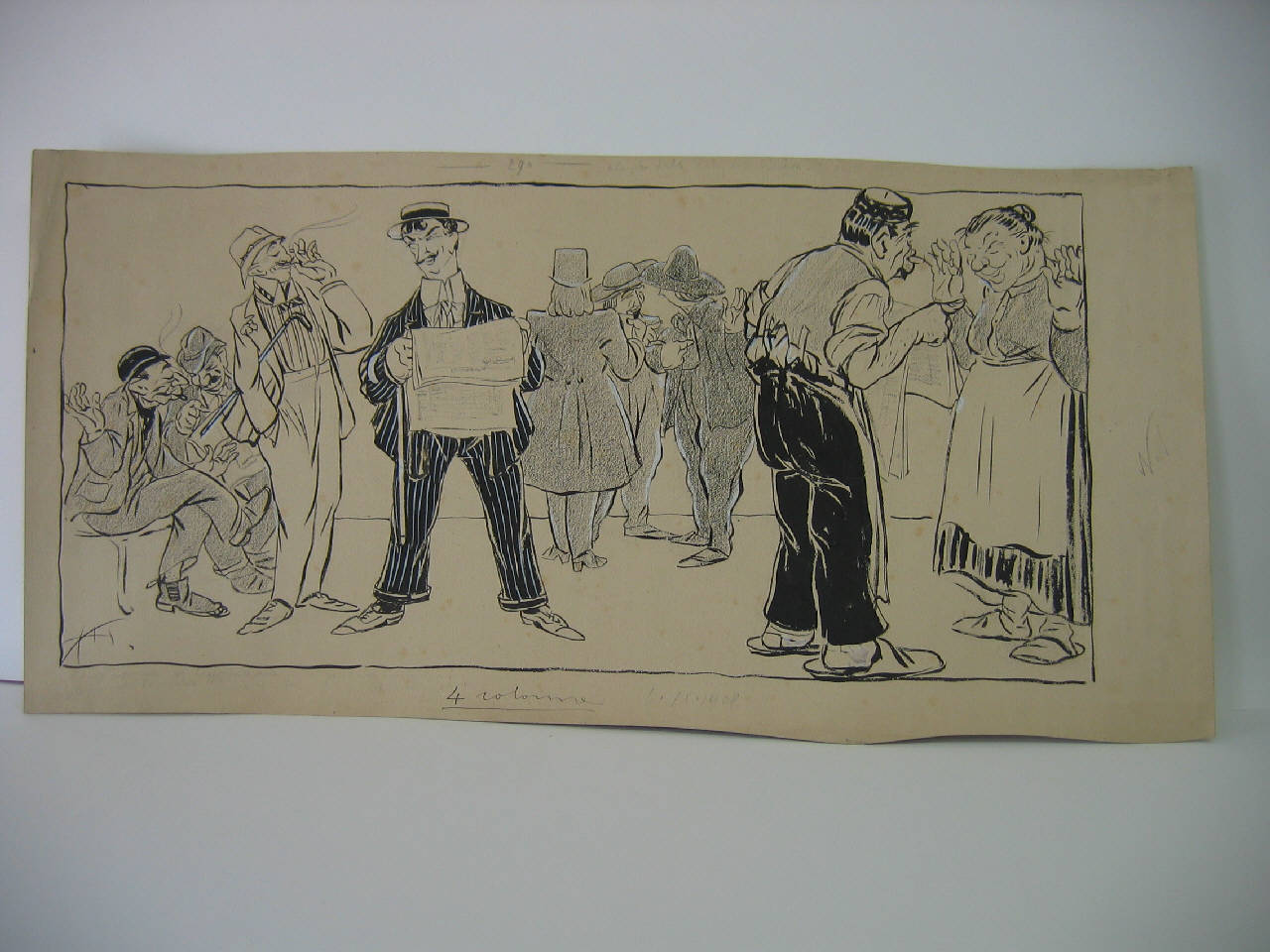 L'ELENCO DELLE SERIE DEI BIGLIETTI FALSI. (disegno) di Mazza, Aldo (1908/09/06 - )