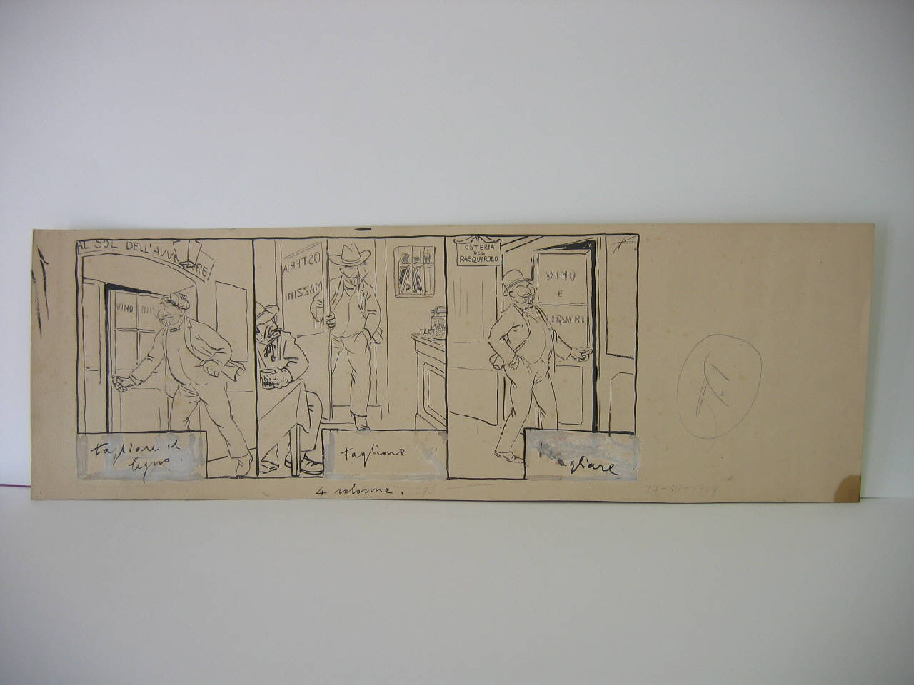 IL CANDIDATO FREGOLI. (disegno) di Mazza, Aldo (1909/03/14 - )