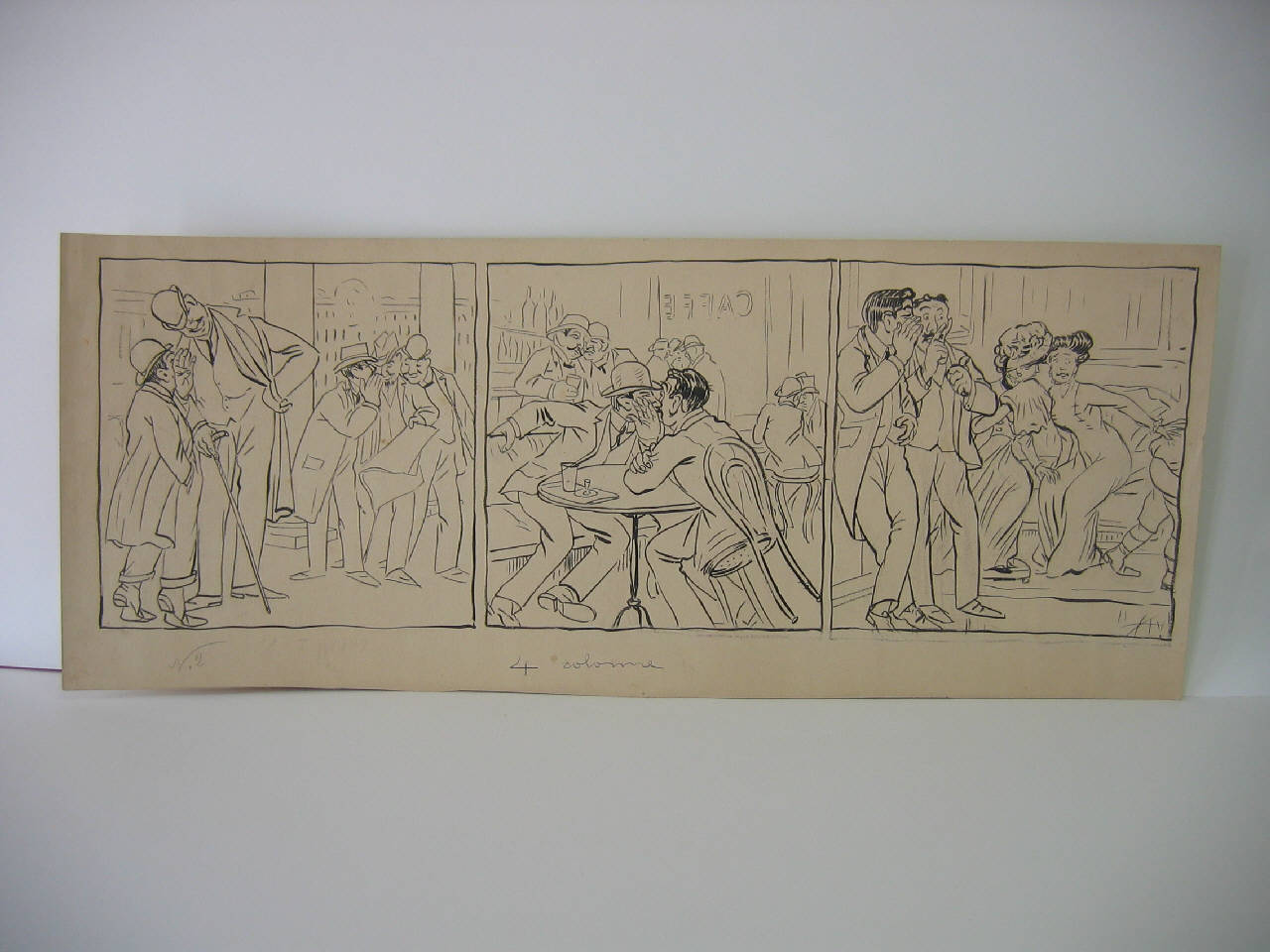 IL DISCORSO DELLA SETTIMANA A MILANO. (disegno) di Mazza, Aldo (1909/03/28 - )