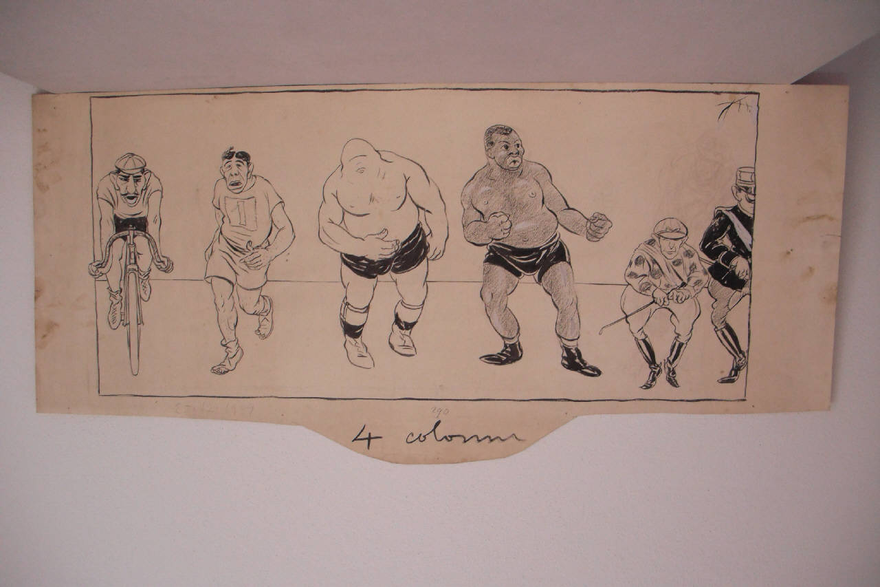 RIVISTA SPORT. (disegno) di Mazza, Aldo (1909/12/25 - )