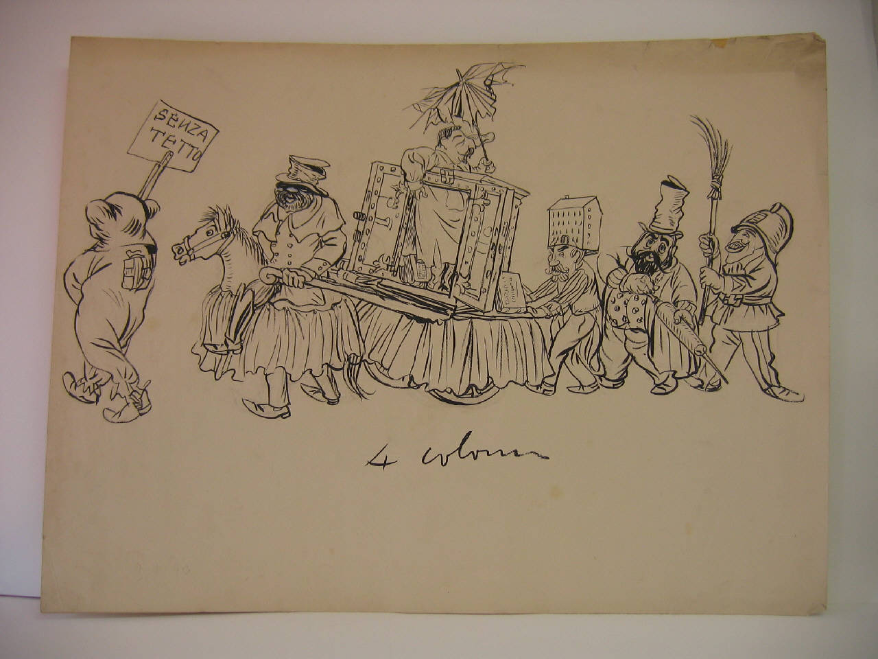 CARNEVALONE AMBROSIANO. (disegno) di Mazza, Aldo (1913/02/09 - )