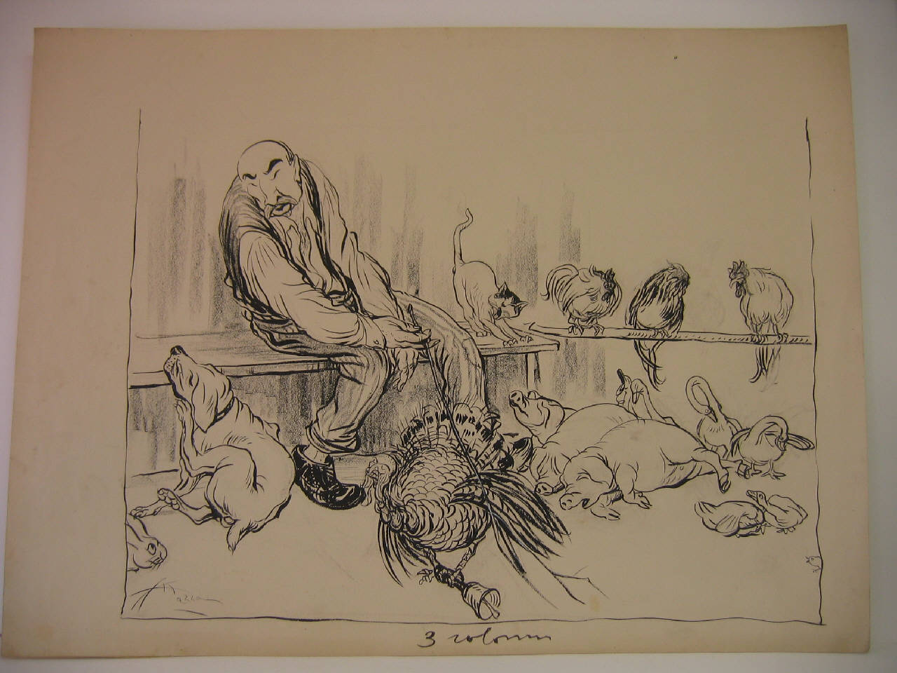 LA RIPRESA DEI LAVORI ALLA CAMERA. (disegno) di Mazza, Aldo (1913/02/09 - )