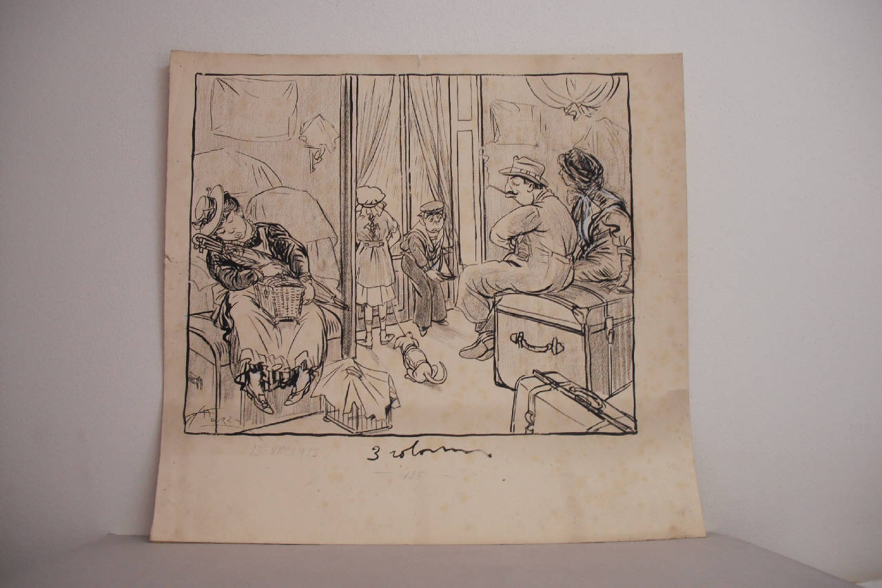 LE VITTIME DEL CALENDARIO. (disegno) di Mazza, Aldo (1913/07/13 - )