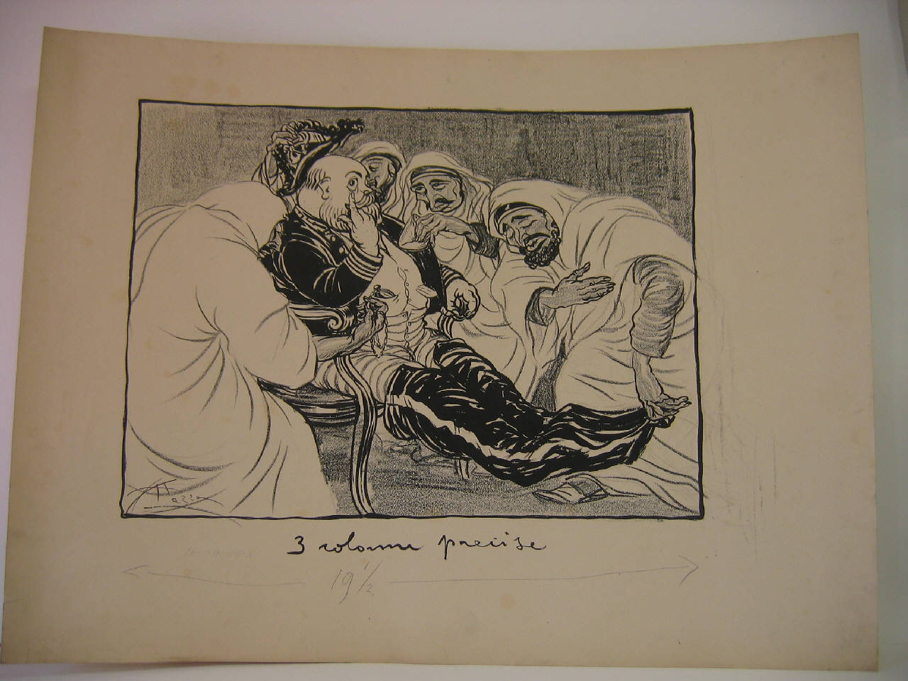 LE ASTUZIE DEL MINISTRO BERTOL(D)INI. (disegno) di Mazza, Aldo (1913/07/20 - )