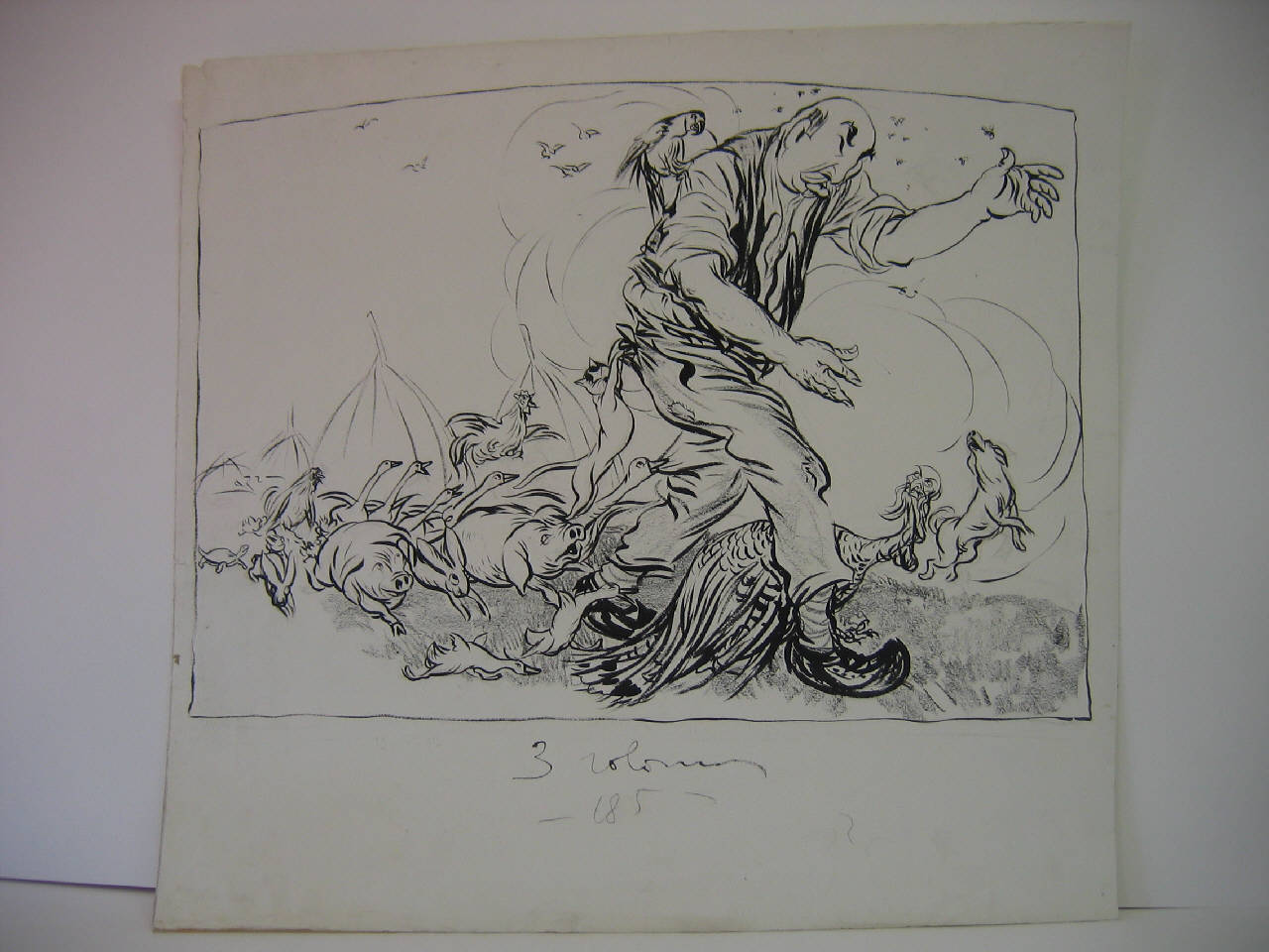GIOLITTI E GLI ANIMALI DA CORTILE - Pronostici. (disegno) di Mazza, Aldo (1913/10/12 - )