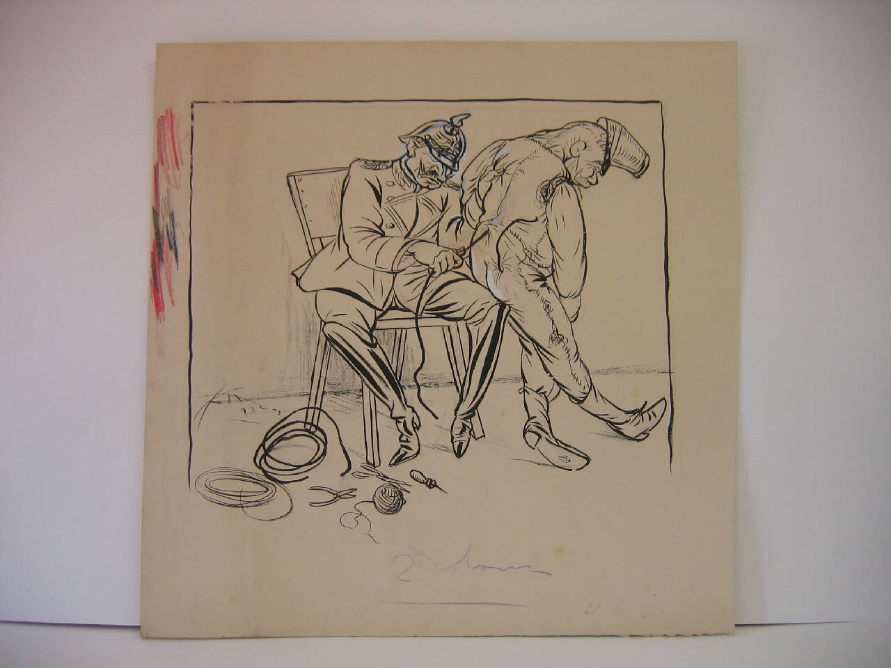 GLI ALLEATI. (disegno) di Mazza, Aldo (1915/03/21 - )