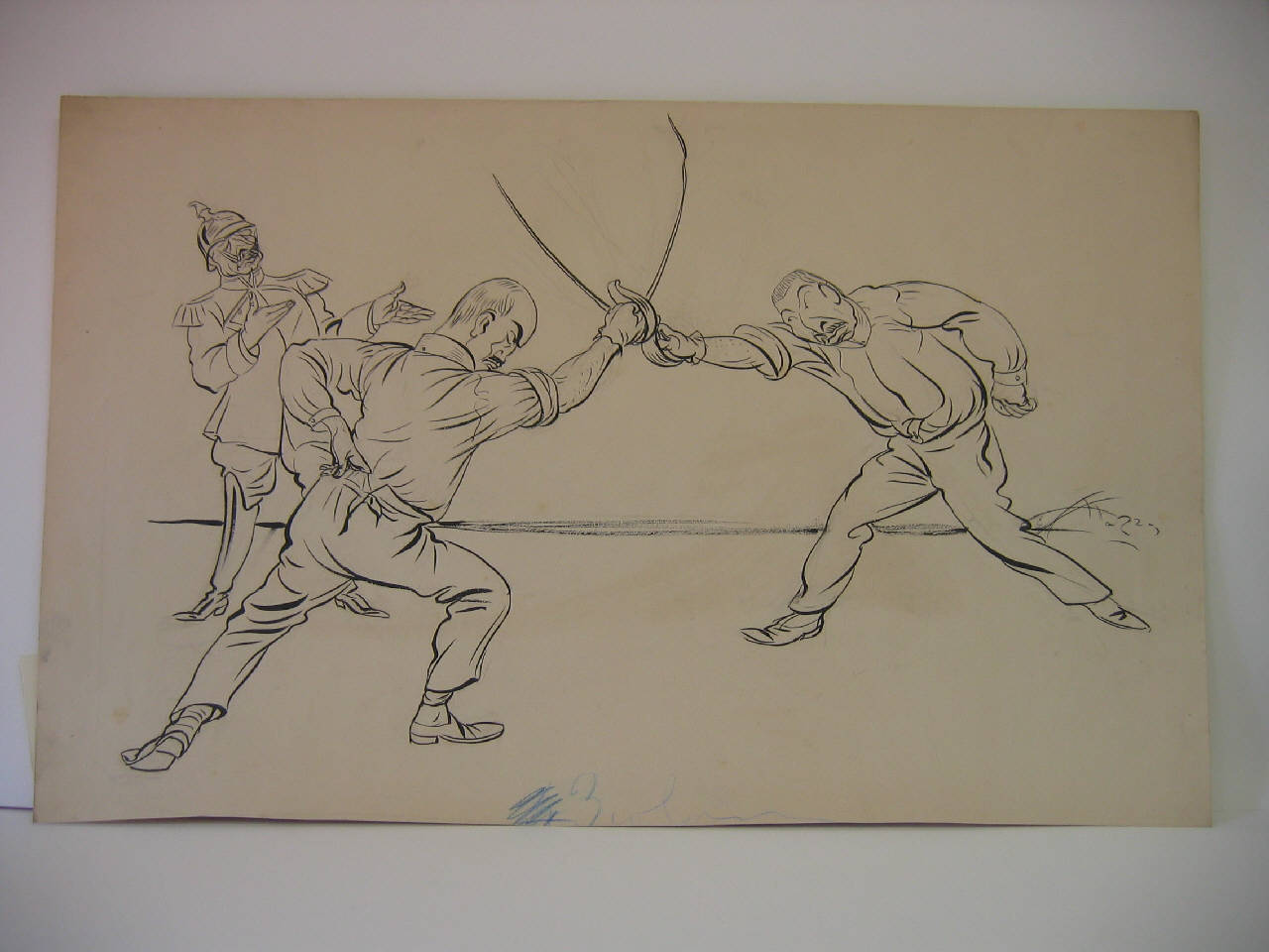 UN'AUTOREVOLE APPROVAZIONE. (disegno) di Mazza, Aldo (1915/04/04 - )