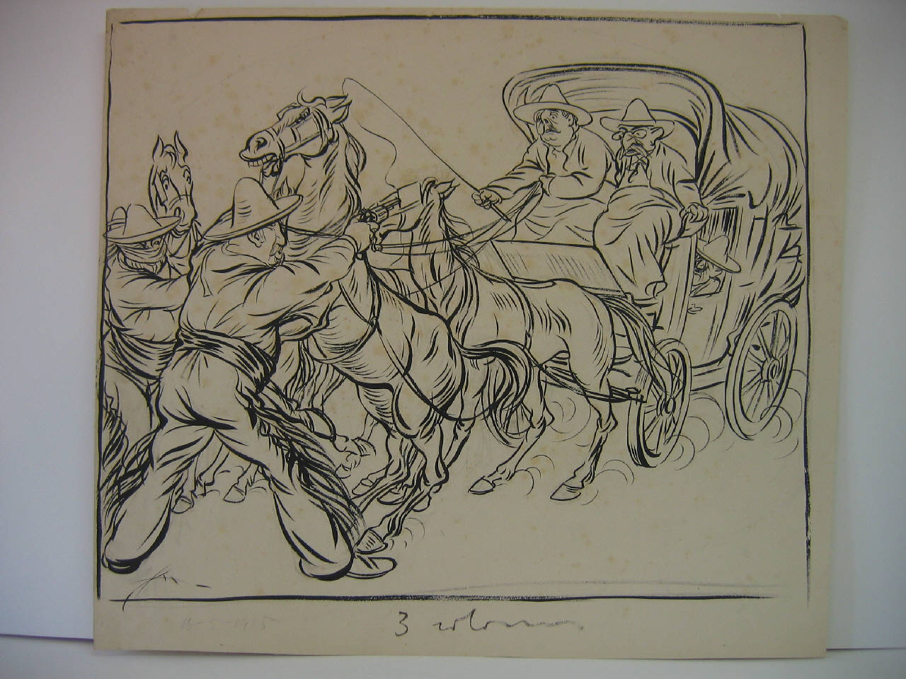 COSTUMI MESSICANI. (disegno) di Mazza, Aldo (1915/05/16 - )