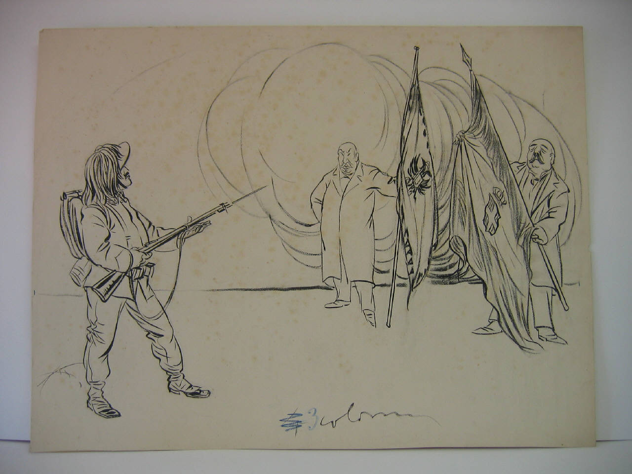 QUELLO CHE E' SICURO. (disegno) di Mazza, Aldo (1915/05/16 - )