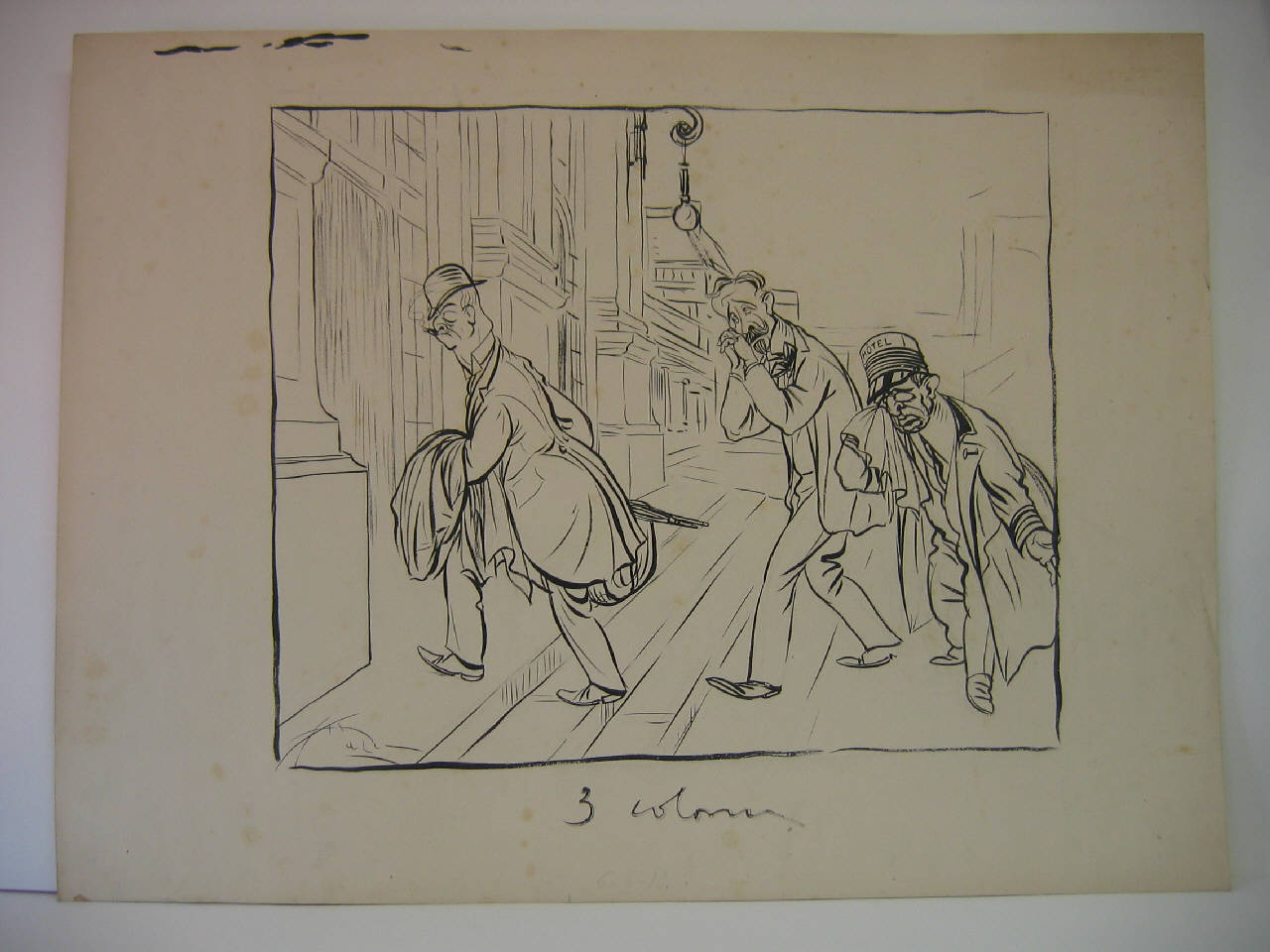 LA PARTENZA DELL'EX PREFETTO PANIZZARDI. (disegno) di Mazza, Aldo (1915/06/06 - )