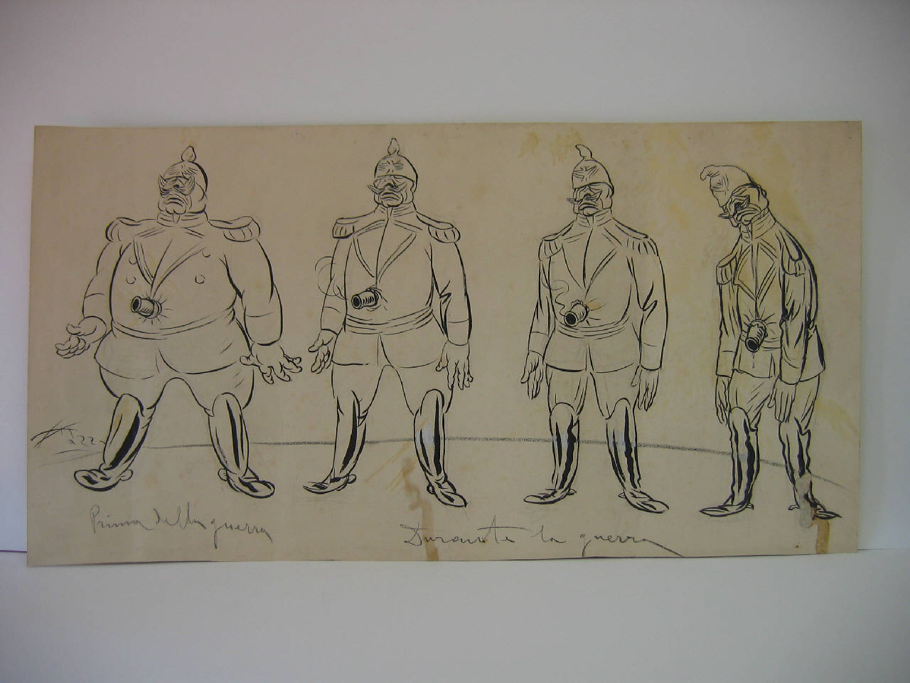 LA GERMANIA DI IERI E QUELLA DI DOMANI. (disegno) di Mazza, Aldo (1915/06/20 - )