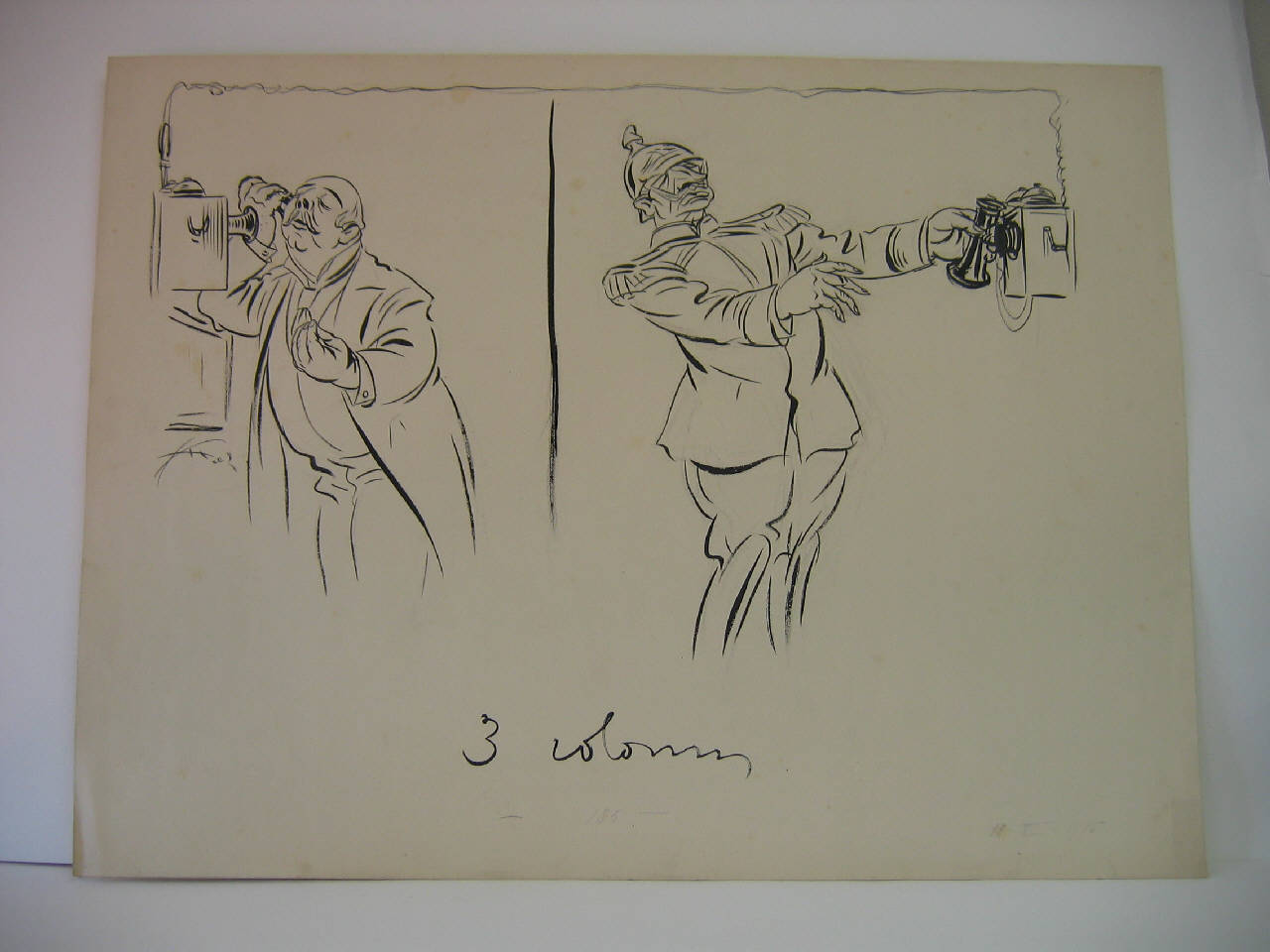 IL SOLITO SERVIZIO TELEFONICO. (disegno) di Mazza, Aldo (1915/07/11 - )