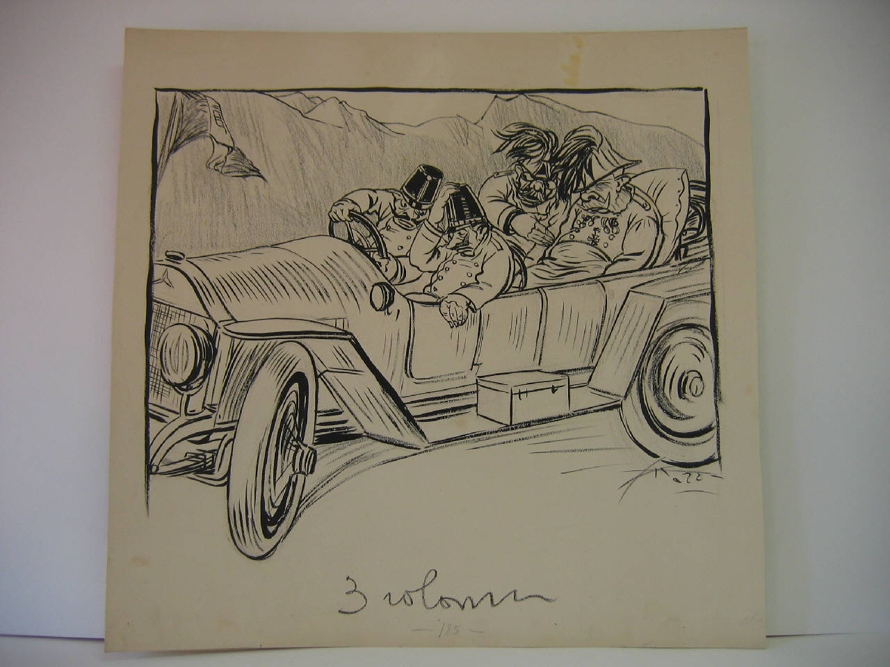 FRANCESCO GIUSEPPE AL FRONTE. (disegno) di Mazza, Aldo (1915/07/18 - )