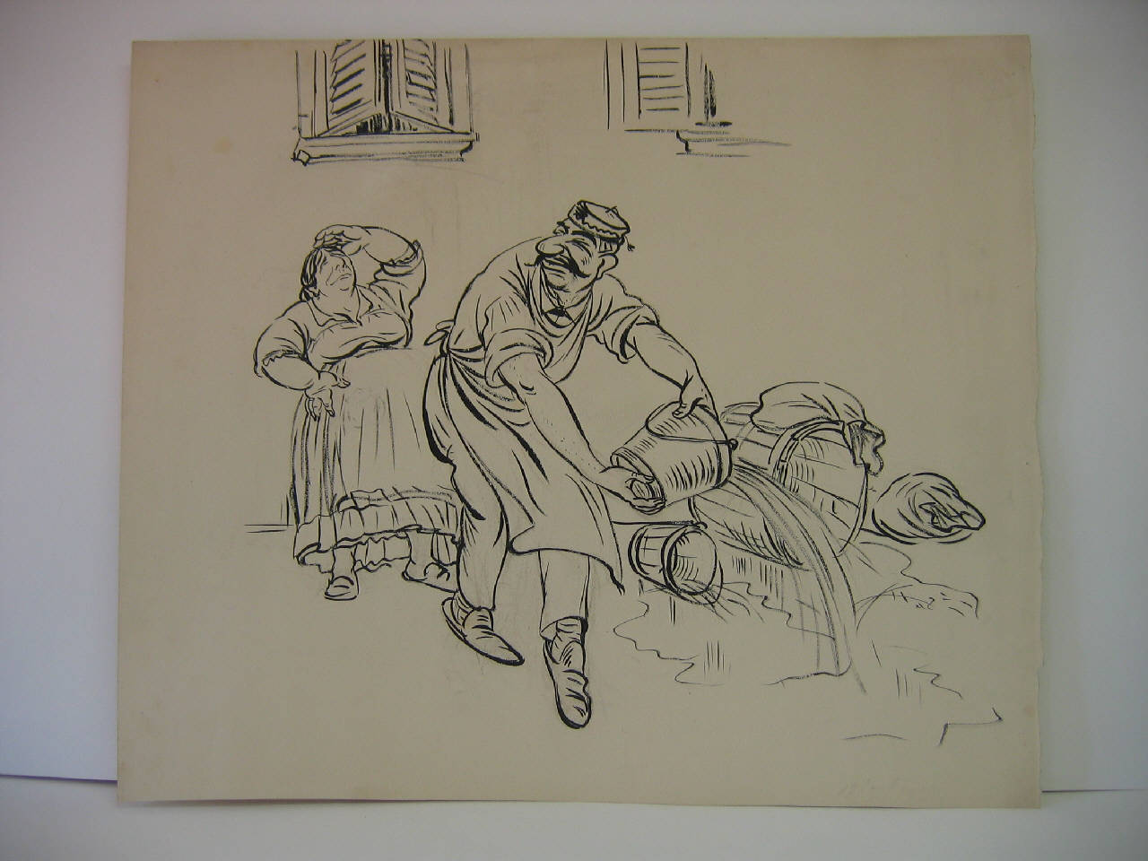 MILANO TRANQUILLA. (disegno) di Mazza, Aldo (1915/07/18 - )