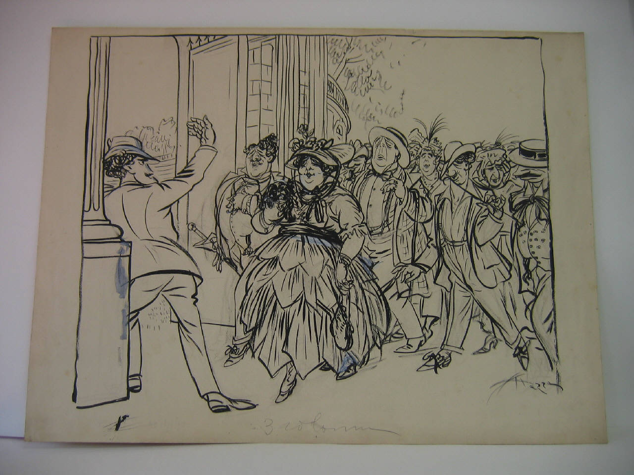 TUTTI ALL'ARENA. (disegno) di Mazza, Aldo (1915/07/25 - )