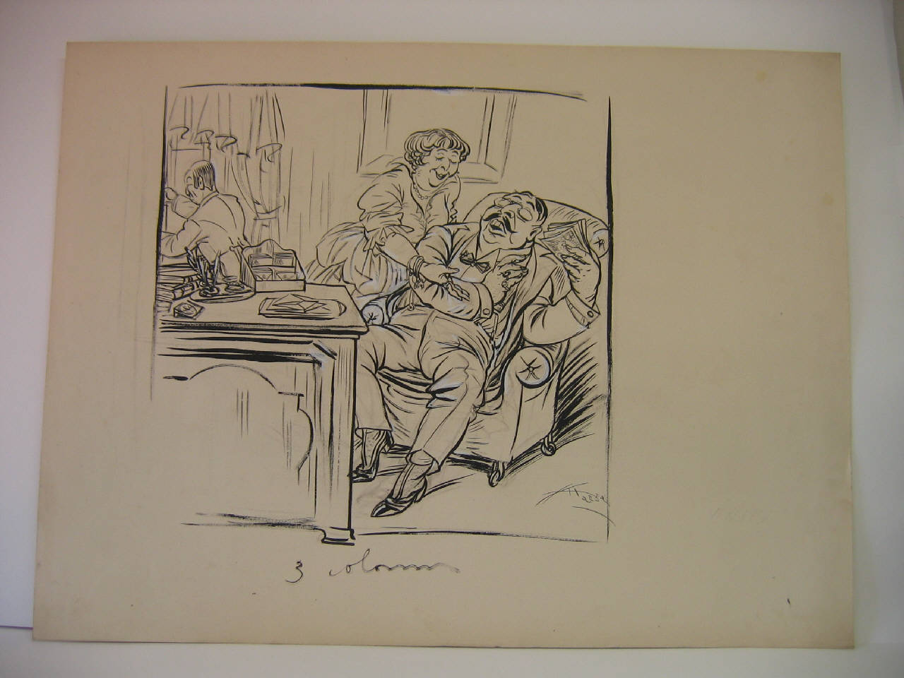 UN NOSTRO PIO DESIDERIO. (disegno) di Mazza, Aldo (1915/08/01 - )