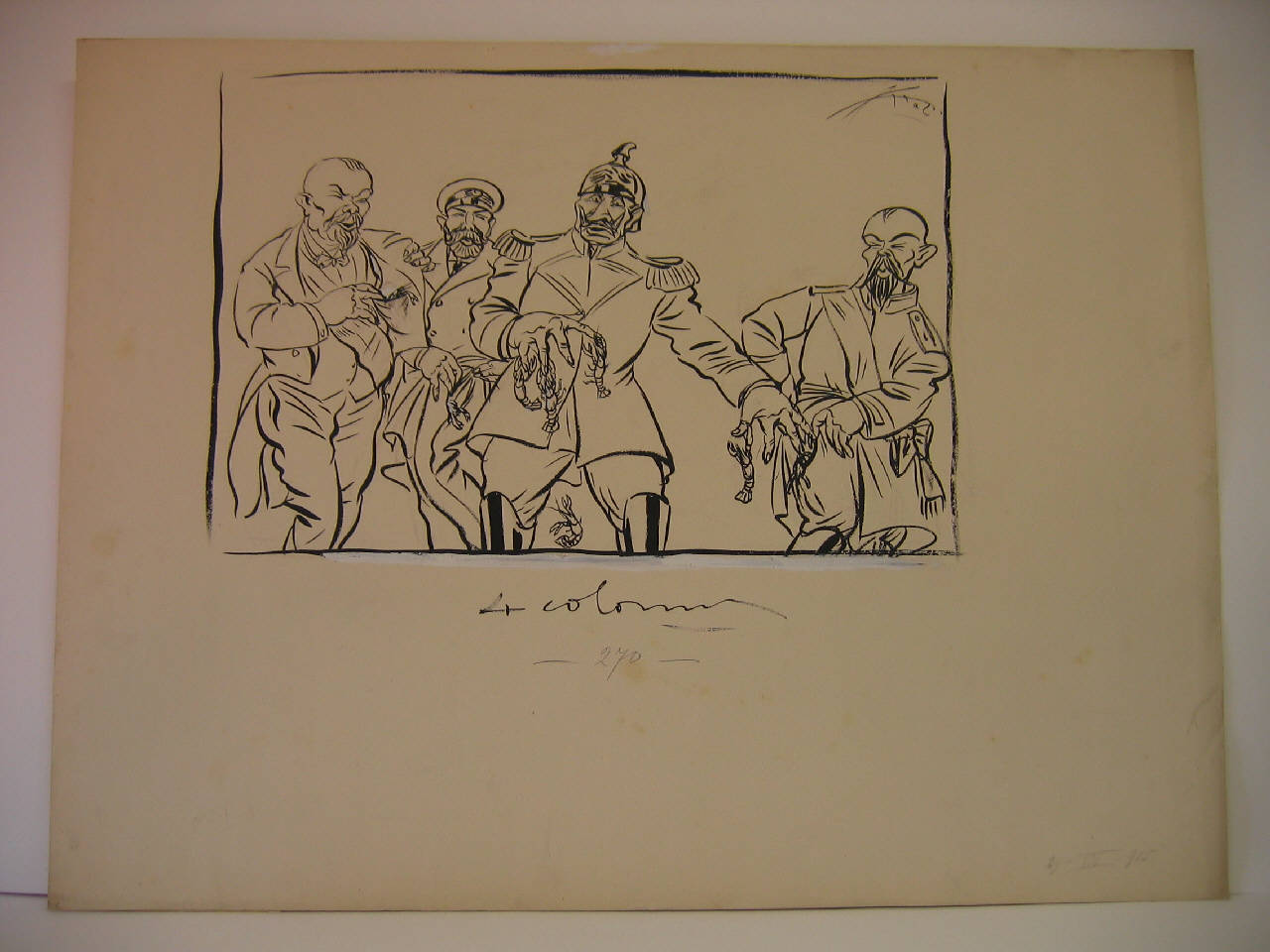 IL "DEFICIT" GERMANICO DI GUERRA. (disegno) di Mazza, Aldo (1915/08/29 - )