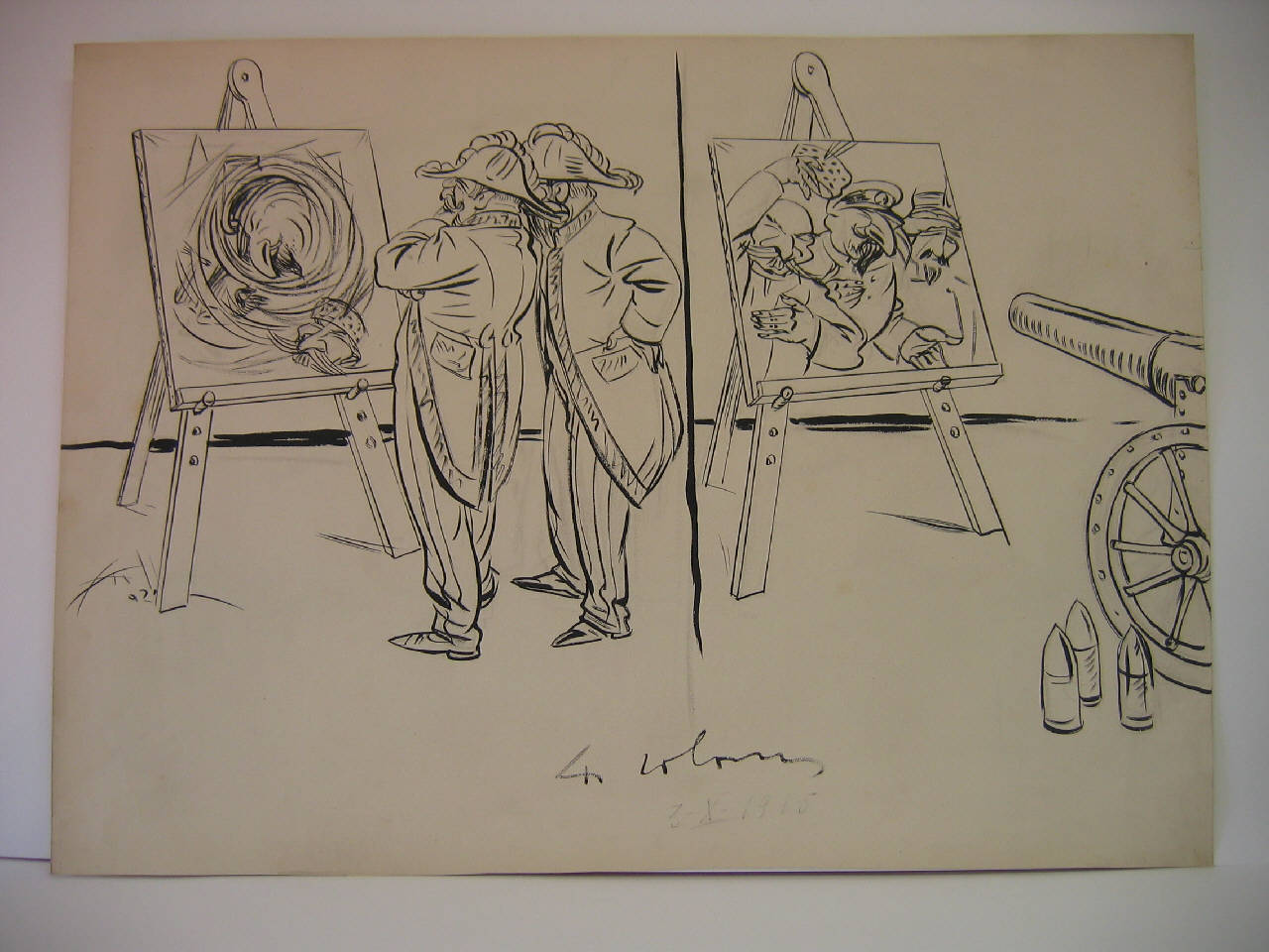 I BALCANI. (disegno) di Mazza, Aldo (1915/10/03 - )