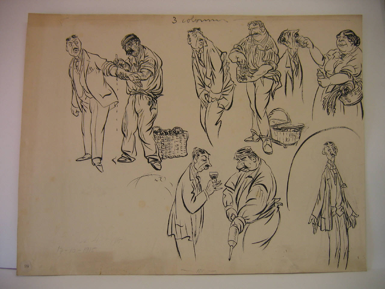 IL RINCARO DI TUTTO. (disegno) di Mazza, Aldo (1915/10/17 - )