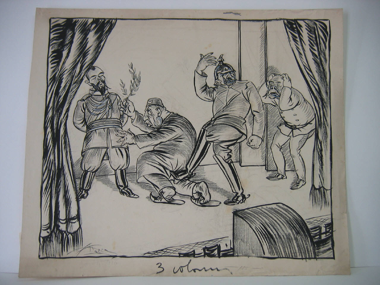 TEATRO DELLA GUERRA. (disegno) di Mazza, Aldo (1916/04/30 - )