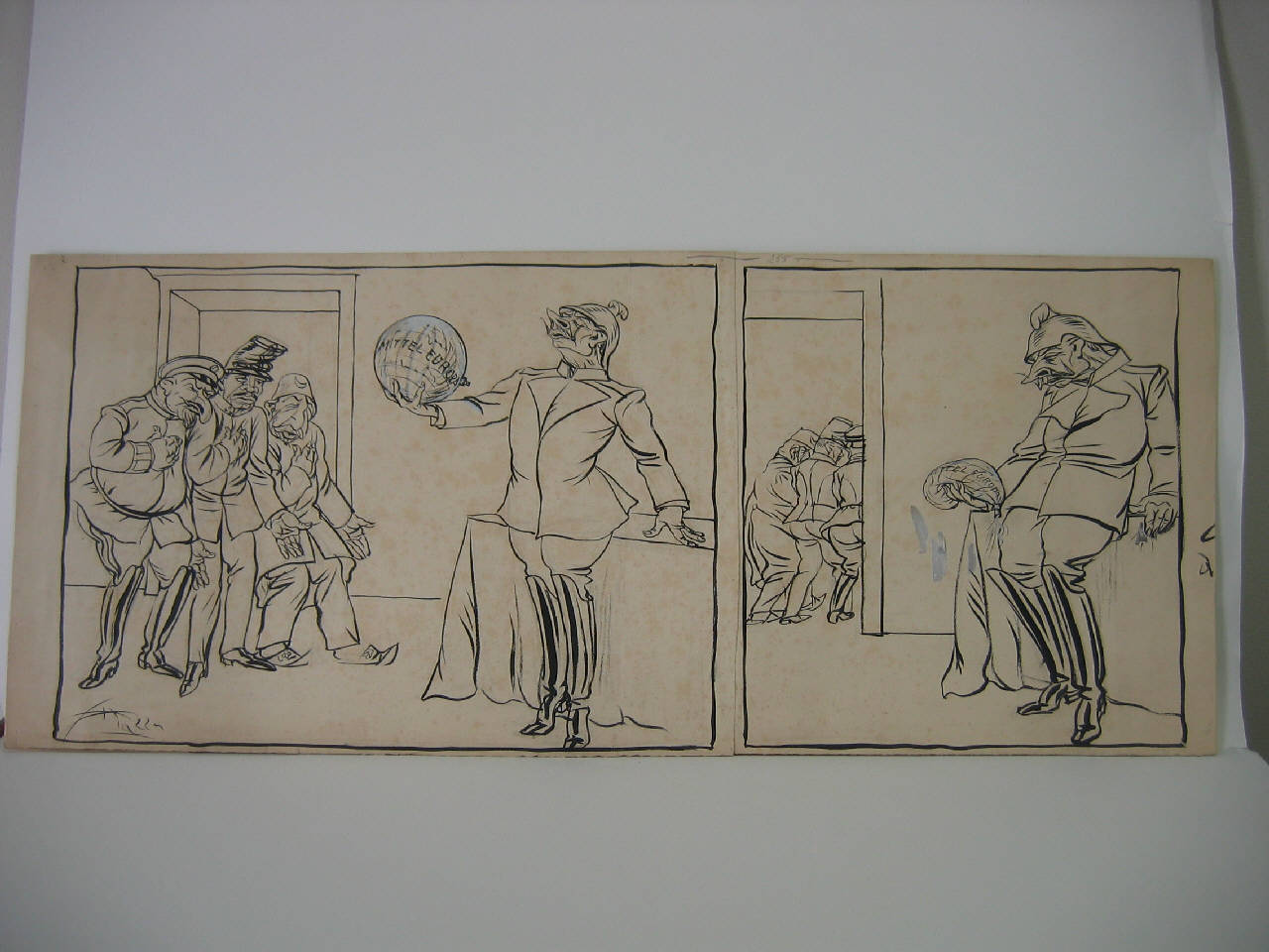 GLI ALLEATI A BERLINO PER IL GENETLIACO DEL KAISER. (disegno) di Mazza, Aldo (1917/01/21 - )