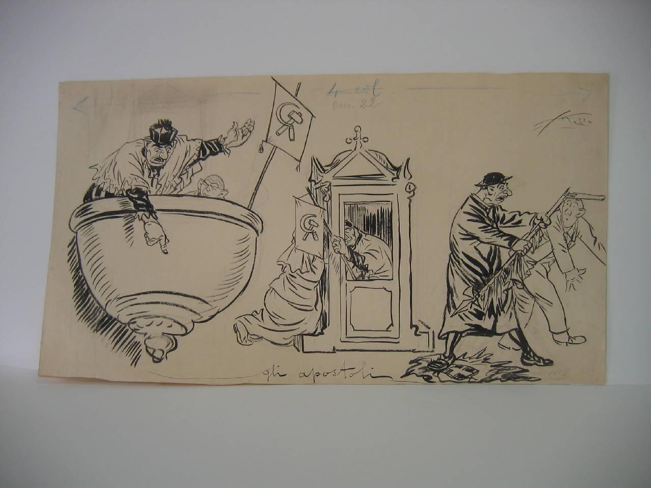 LA FIERA CAMPIONARIA. (disegno) di Mazza, Aldo (1921/04/17 - )