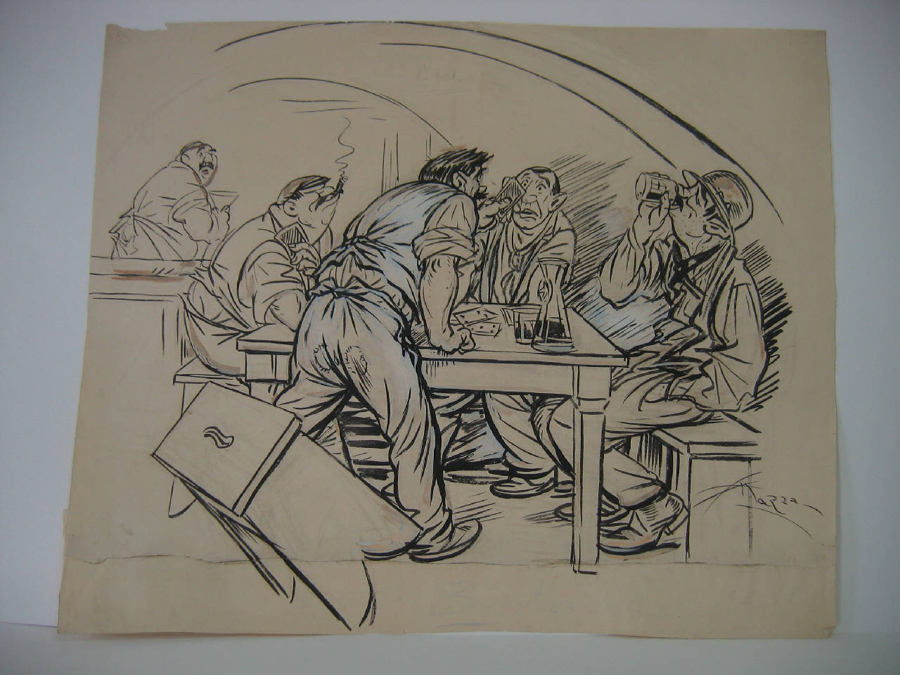 CIO' CHE POTREBBE FARE LA LEGA DELLE NAZIONI. (disegno) di Mazza, Aldo (1921/09/04 - )