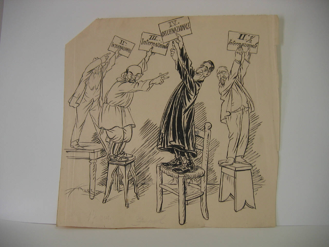 L'INTERNAZIONALE OVVERO LA CONCORRENZA. (disegno) di Mazza, Aldo (1921/10/02 - )