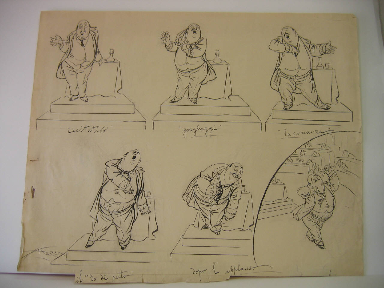 LA TRIBUNA PER GLI ORATORI ALLA CAMERA. (disegno) di Mazza, Aldo (1923/02/04 - )