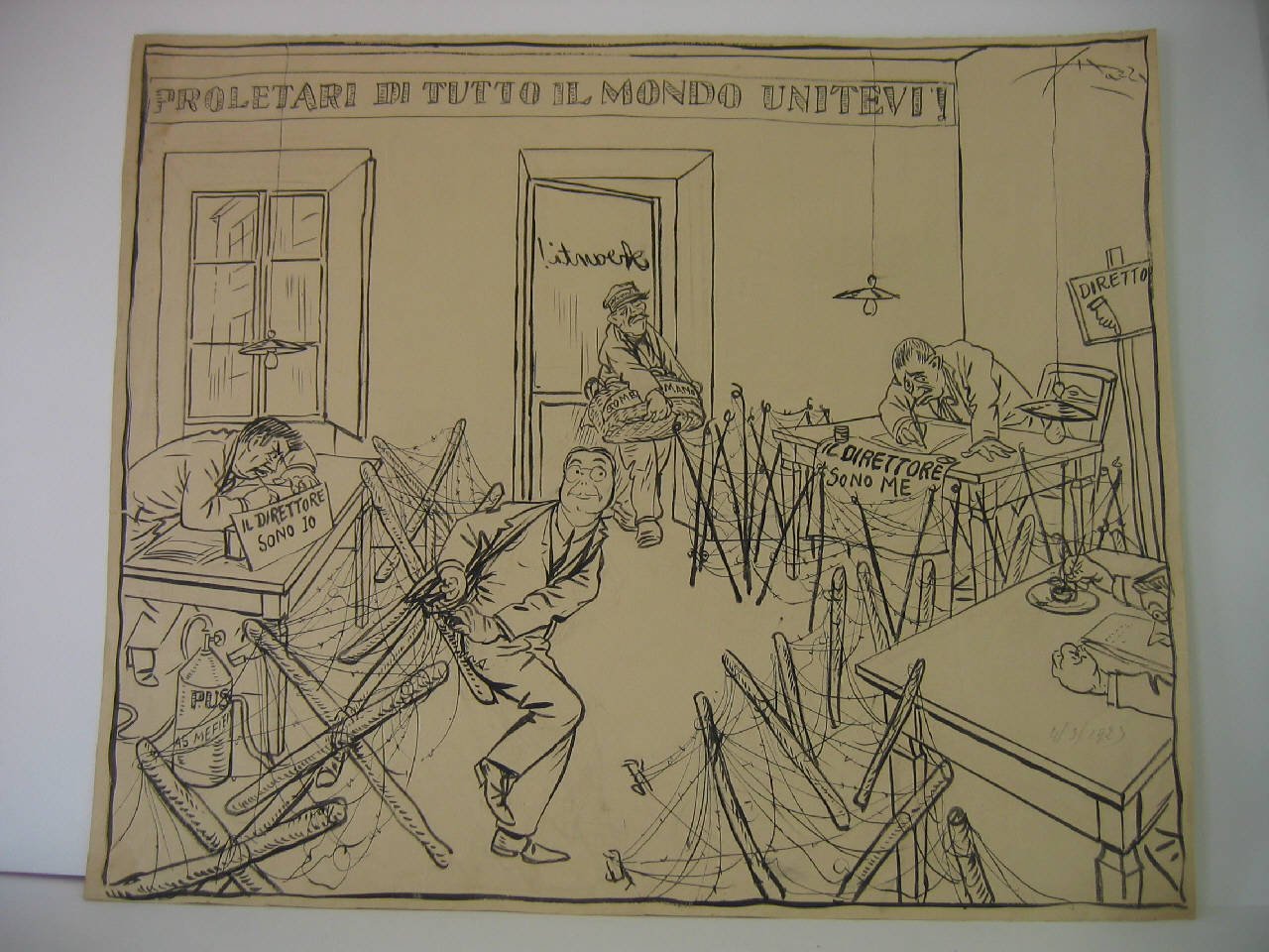 IL CONFLITTO DELL'"Avanti"! (disegno) di Mazza, Aldo (1923/03/04 - )