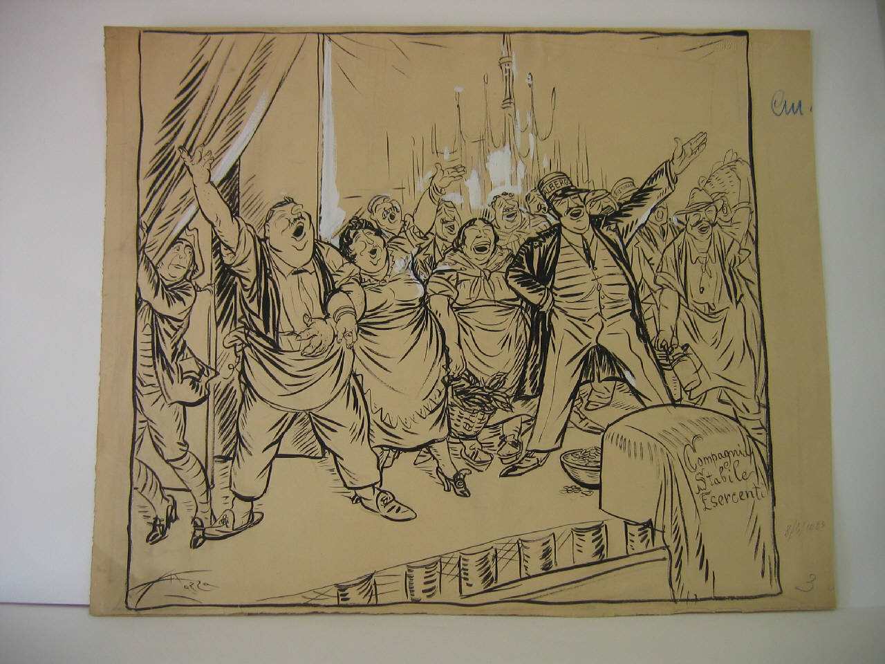 TUTTI I SALMI FINISCONO IN GLORIA. (disegno) di Mazza, Aldo (1923/04/08 - )